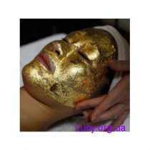 Золота маска для обличчя (5 пластин + сироватка)