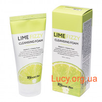Пенка для умывания с экстрактом лайма и витамином С Secret Skin Lime Fizzy Cleansing Foam 120ml