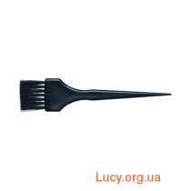 Кисть для фарбування волосся з чорною прямою нейлоновою щетиною (ширина 3.9 см, довжина 18 см)