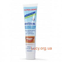 Отбеливающая зубная паста против зубного налета и камня – Alpen-Dent Whitening Fights Plaque and Controls Tartar – 100мл