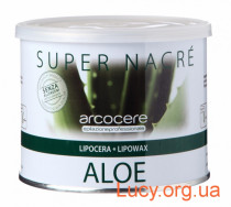 Воск в банке алоэ с жемчужной пыльцой / Arcocere Super Nacre Aloe, 400 мл