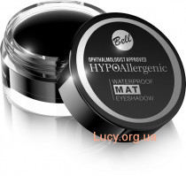Тени для век  Waterproof Mat Hypo Allergenic Bell №04  4,8 г black ( HBE11364)
