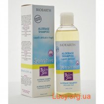 Bioearth - Aloebase Sensitive - Шампунь для чутливої шкіри голови з алое, 200 мл