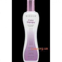 Biosilk color therapy cool blonde shampoo шампунь для светлых и седых волос 355 мл