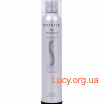 Biosilk silk therapy finishing spray - natural hold лак для волос средней фиксации 296 гр
