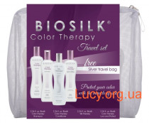 Biosilk color therapy travel set дорожный набор — защита цвета 4шт