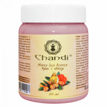 Маска для лікування волосся Chandi "Арган і гібіскус" для пошкодженого і чутливого волосся, 250мл