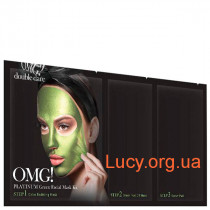 Трехкомпонентный комплекс масок &quot;Увлажнение и Себоконтроль&quot; Double Dare Omg! Platinum Green Facial Mask Kit