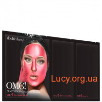 Трёхкомпонентный комплекс масок &quot;Сияние и ровный тон&quot; Double Dare OMG! Platinum Hot Pink Facial Mask Kit