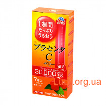 Earth Японская питьевая плацента в форме желе со вкусом ацеролы Earth Placenta C Jelly Acerola 70g (на 7 дней) 1