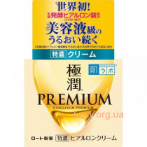 Премиум гиалуроновый крем для лица HADA LABO Gokujun Premium Hyaluronic Acid Cream 50g
