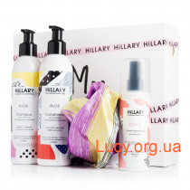 Набор для ухода за сухими и поврежденными волосами Hillary Silk Hair with Thermal Protection