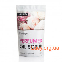 Скраб для тела парфюмированный Hillary Perfumed Oil Scrub Flowers, 200 г