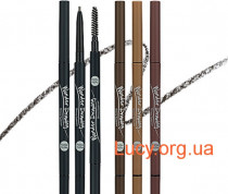 Супертонкий карандаш для бровей со встроенной щеточкой Holika Holika Wonder Drawing Skinny Eyebrow  #01Gray Black - 20015793