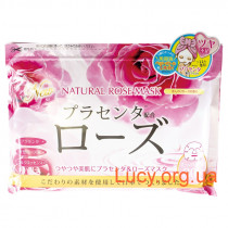 Japan Gals Курс натуральных масок для лица с экстрактом розы 30 шт.