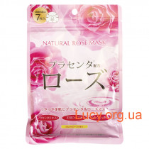 Japan Gals Курс натуральных масок для лица с экстрактом розы 7 шт.