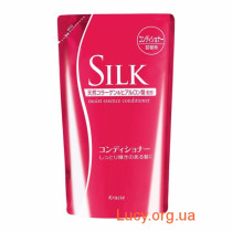 Kanebo Silk Кондиціонер для випадають, сухих і ламких волосся з шовком і природним колагеном (350 мл) (змінна упаковка)