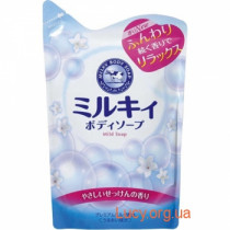 Мыло для тела молочное с аминокислотами шелка и ароматом белых цветов 430ml (сменная упаковка)
