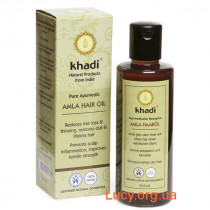 Аюрведічеськоє трав'яне масло для волосся Khadi "Амла" (210 мл)