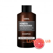 Безсульфатный шампунь для волос &quot;Розовый грейпфрут&quot; KUNDAL Honey & Macadamia Pink Grapefruit Shampoo 100ml