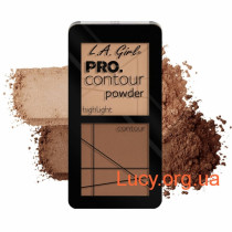LA Girl - PRO Contour Powder (Medium) - Пудровая палетка для контурирования  5.6 гр