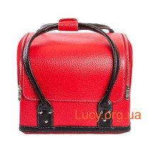 Бьюти-кейс для косметики - CaseLife А-3860 Красный с Черными Ручками - A3860-RED