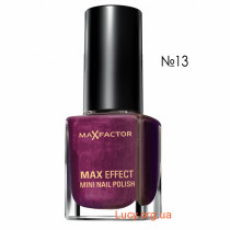 MAX EFFECT MINI NAIL лак для ногтей №13 вишневый с фиолетовым переливом