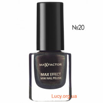 MAX EFFECT MINI NAIL лак для ногтей №20 стальные блестки