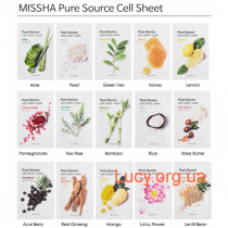 Одноразовая маска для лица - Missha Pure Source Cell Sheet Mask #Green Tea - E1885