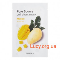 Missha Одноразовая маска для лица - Missha Pure Source Cell Sheet Mask #Mango - E1895 1