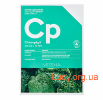 Увлажняющая маска с хлорофиллом MISSHA Phytochemical Skin Supplement Sheet Mask (Chlorophyll/AC Care) - I2155