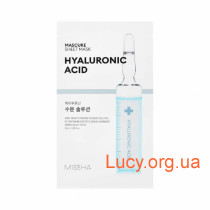 Тканевая маска увлажняющая с гиалуроновой кислотой Missha Mascure Hydra solution sheetmask - I2172