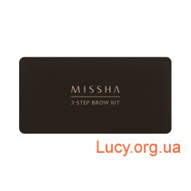 Missha Набор для коррекции бровей - MISSHA 3-STEP Brow Kit (Dark Brown) - M5153 1