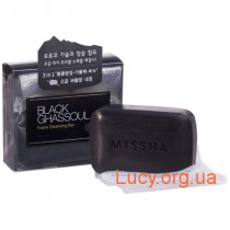 Минеральное мыло для лица - Missha Black Ghassoul Foam Cleansing Bar - M5703