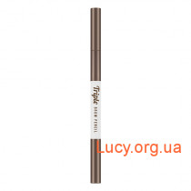 Автоматический карандаш для бровей - MISSHA Triple Brow Pencil (Natural Brown) - M6518