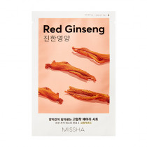 Тканинна маска для обличчя з екстрактом женьшеню MISSHA Airy Fit Sheet Mask Red Ginseng 19g