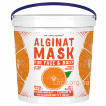 Альгинатная маска Увлажняет кожу и разглаживает морщинки, с апельсином, 1000 г