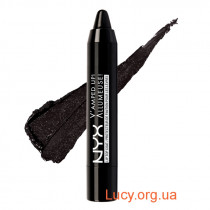 База для губ чёрного цвета NYX V'AMPED UP! LIP TOP COAT 3,5 г BLACK (VUTC01)