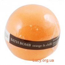organique шипучий шар для ванны апельсин и чили 170г