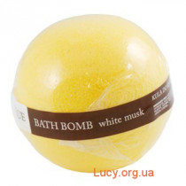 organique шипучий шар для ванны белый мускус 170г