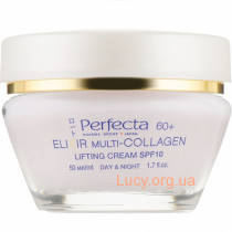 Лифтинг-крем корректирующий контур лица для возраста 60+ PERFECTA Elixir Multi-Collagen Cream Lifting 60+ 50ml