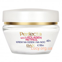 Крем для лица разглаживающий морщины для возраста 40+ PERFECTA Multi-Collagen Retinol Cream Day and Night 40+ 50ml