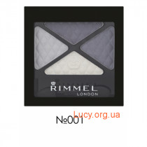 Rimmel GLAM'EYES QUAD тени для век №001 Smokey Noir