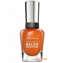 SALON лак для ногтей №844, Evening Glow, абрикосово-оранжевый глянцевый 14.7 мл