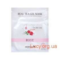 Антивозрастная гелевая маска с Розой -  Skin Food Real Tea Gel Mask (Rose) - 1885
