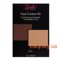 Матовая пудра и хайлайтер - Sleek Makeup Contour Kit Dark #  50390526 -  50390526
