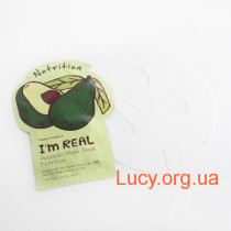 Питательная маска с экстрактом авокадо - Tony Moly I'm Real Avocado Mask Sheet Nutrition - SS05015200