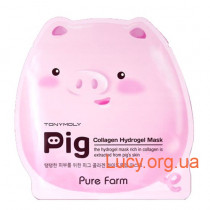 Гидрогелевая маска с коллагеном - Tony Moly Pure Farm Pig Collagen Mask - SS05022900