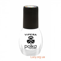 Лак для ногтей Vipera Polka №1 - прозрачный, 5.5 мл