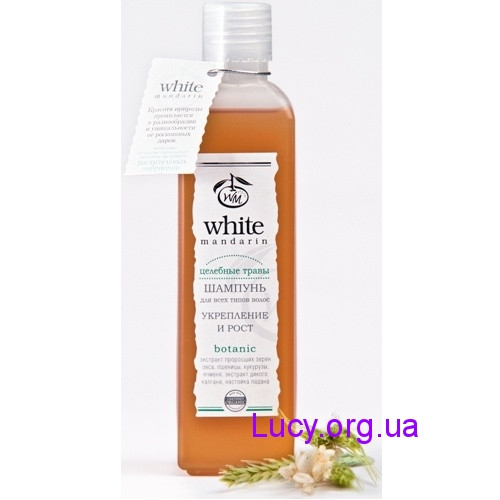 White Mandarin Укрепляющий шампунь для волос - Целебные травы (250 мл)